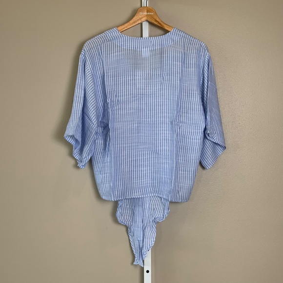 GAP Kimono Short Sleeve Tie-front Top - Picture 13 of 16